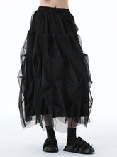 Luxury Black Tiered Tulle Skirt